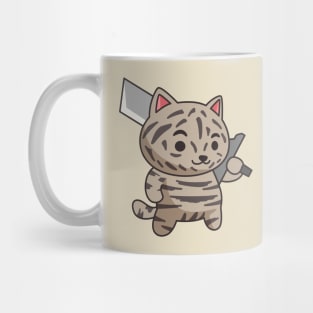 Warrior Cat with Big Sword Mug